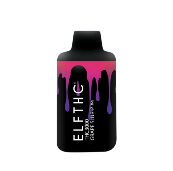 Grape Slur-P #4 High Potency Blend Delta 8 + THC-P + THC-X 3g Disposable By ELF THC