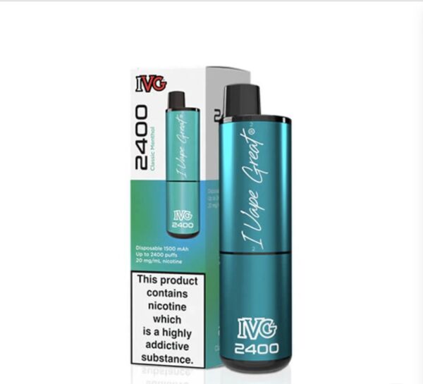 IVG 2400 Classic Menthol 20mg Disposable Vape