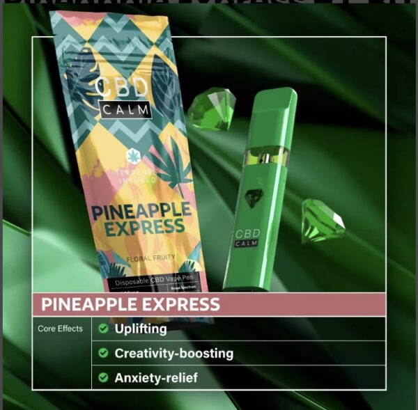 Pineapple Express – CBD Terpenes 1800mg Disposable Vape | CBD Calm - Image 2